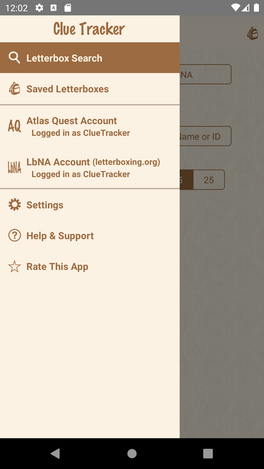 Clue Tracker App Screenshot